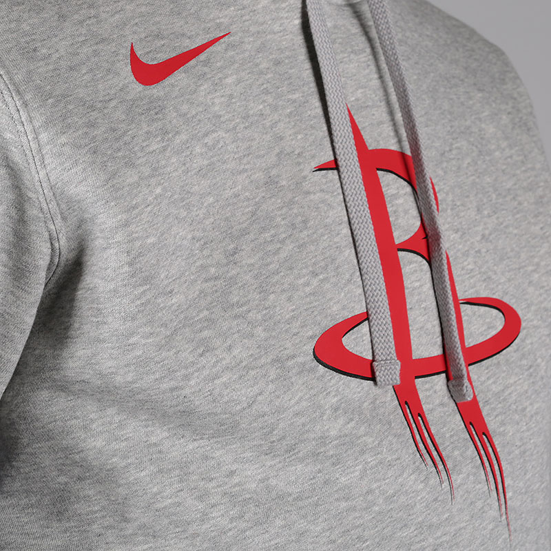 мужская серая толстовка Nike Houston Rockets Logo NBA Hoodie AA3665-063 - цена, описание, фото 2